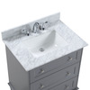 A Touch Of Design Ava 30" Freestanding Bathroom Vanity Gray HE-8830G
